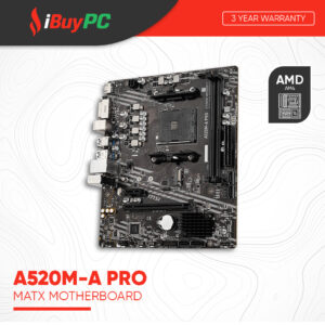 MSI A520M-A Pro mATX Motherboard | AM4