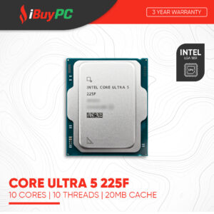 Intel Core Ultra 5 225F | 10 Cores, 10 Threads | LGA1851 (Tray)