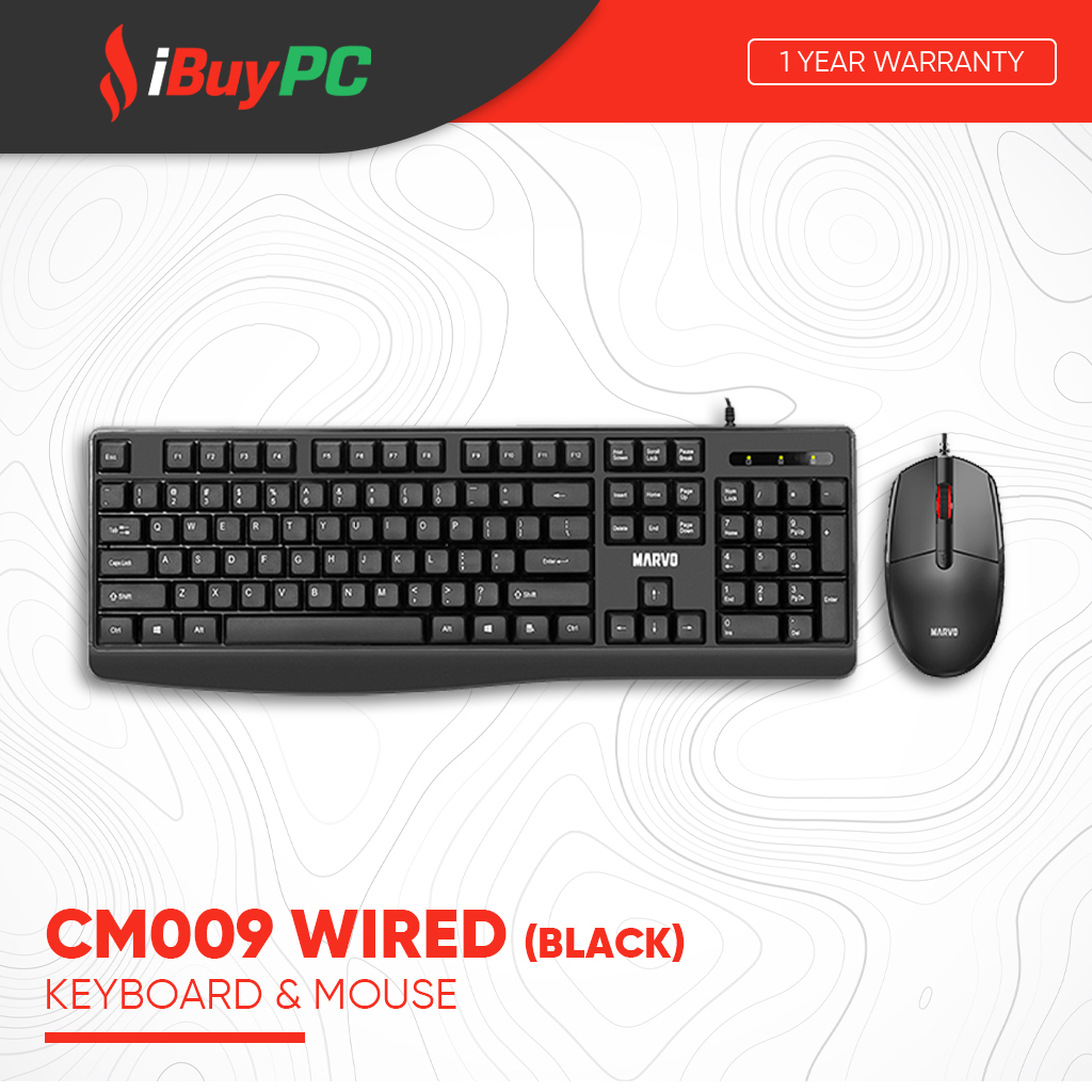 Marvo CM009 Wired Keyboard & Mouse Combo Image