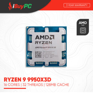 AMD Ryzen 9 9950X3D | 16 Cores, 32 Threads | AM5 (Tray)