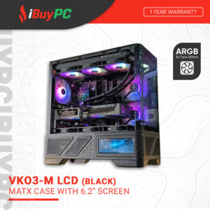 Valkyrie VK03-M LCD mATX Case - Black