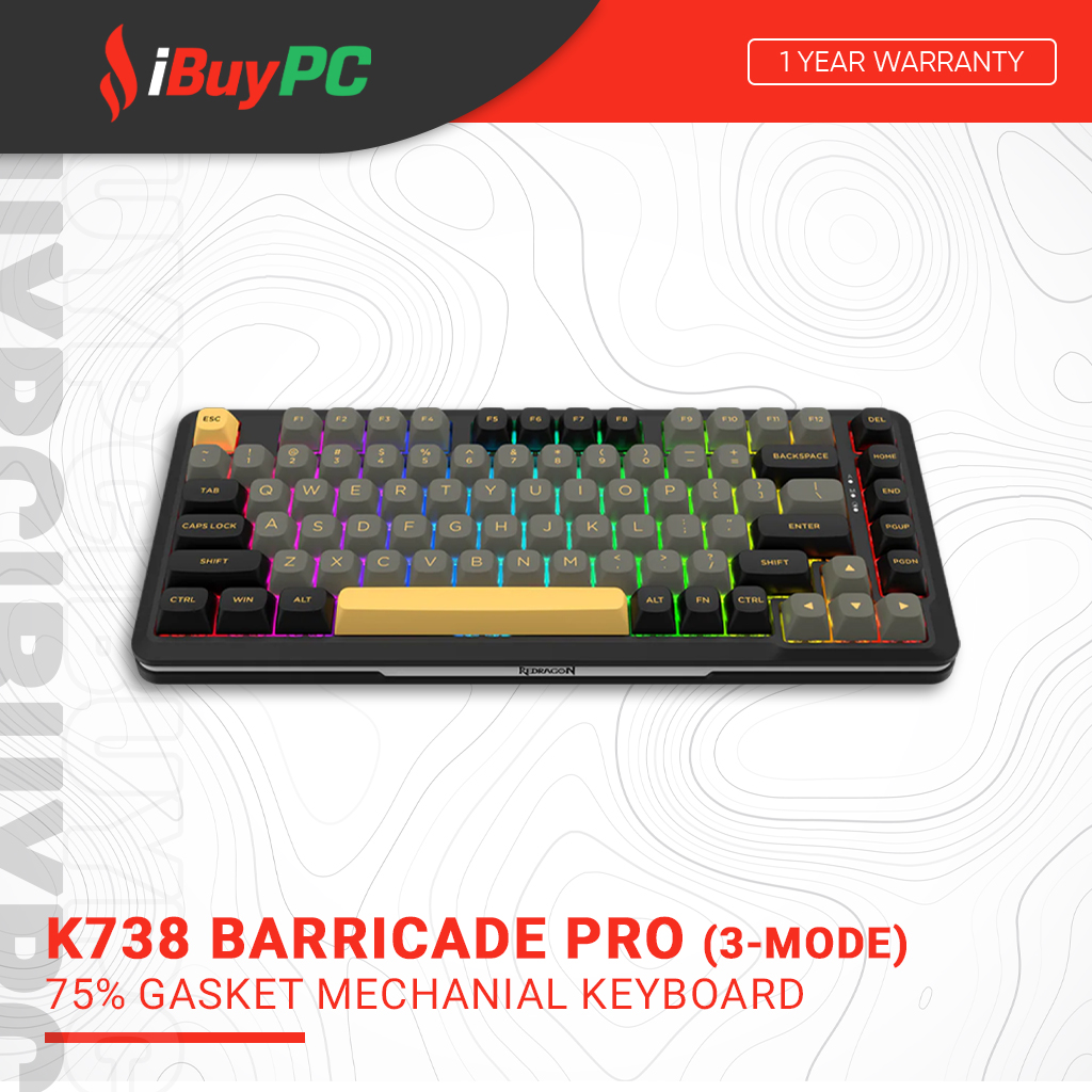 Redragon K738 Barricade Pro Gasket Mounted Hot-Swappable Mechanical Keyboard Image