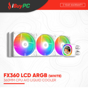 ID-Cooling FX360 LCD ARGB 360mm AIO Liquid Cooler - White