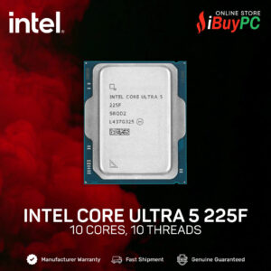 INTEL Core Ultra 5 225F | 10 Cores, 10 Threads | LGA1851 (Tray Unit)
