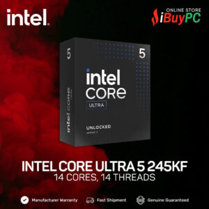 INTEL Core Ultra 5 245KF | 14 Cores, 14 Threads | LGA1851 (Box Unit)