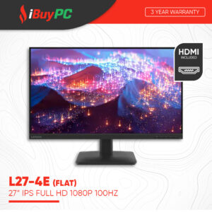 Lenovo L27-4e 27" IPS FHD 1080P 100Hz 4ms Gaming Monitor