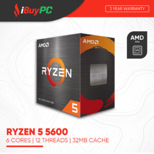 AMD Ryzen 5 5600 | 6 Cores, 12 Threads | AM4 (Box)