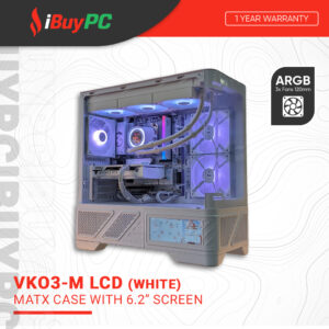 Valkyrie VK03-M LCD mATX Case - White