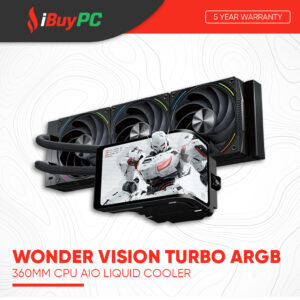 Thermalright Wonder Vision Turbo ARGB 360mm AIO Liquid Cooler - Black
