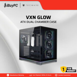 Tecware VXN Glow Dual Chamber ATX Case - Black