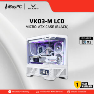 VALKYRIE VK03-M LCD mATX Case - White