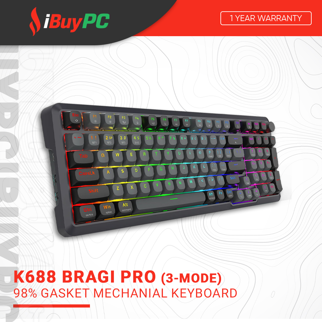 Redragon K688 Bragi Pro Gasket Mounted Hot-Swappable Mechanical Keyboard Image