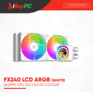 ID-Cooling FX240 LCD ARGB 240mm AIO Liquid Cooler - White