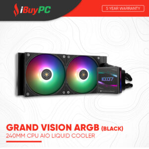 Thermalright Grand Vision ARGB 240mm AIO Liquid Cooler - Black
