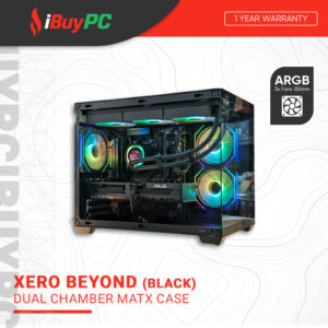 Xero Beyond Dual Chamber mATX Case - Black
