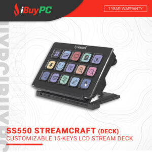 Redragon SS550 Streamcraft Customizable 15-Keys LCD Stream Deck