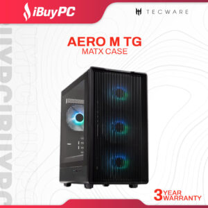 Tecware Aero M TG mATX Case - Black