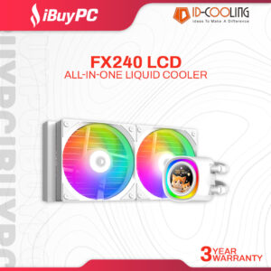 ID-Cooling FX240 LCD ARGB 240mm AIO Liquid Cooler - White
