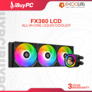 ID-Cooling FX360 LCD ARGB 360mm AIO Liquid Cooler - Black