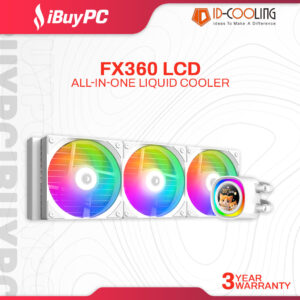 ID-Cooling FX360 LCD ARGB 360mm AIO Liquid Cooler - White