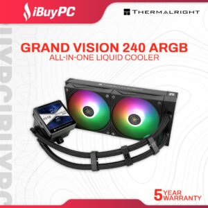Thermalright Grand Vision ARGB 240mm AIO Liquid Cooler - Black
