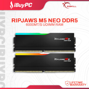 G.Skill Ripjaws M5 Neo DDR5 32GB (2 x 16GB) 6000MT/s CL36 UDIMM RAM