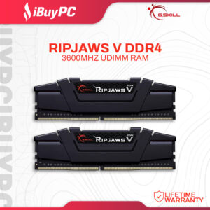 G.Skill Ripjaws V DDR4 16GB (2 x 8GB) 3600MT/s CL18 UDIMM RAM