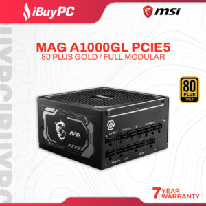 MSI MAG A1000GL PCIe5 1000W 80Plus Gold Full Modular Power Supply