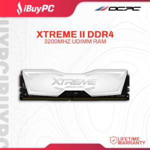 OCPC Xtreme II DDR4 16GB 3200MT/s CL16 UDIMM RAM - White