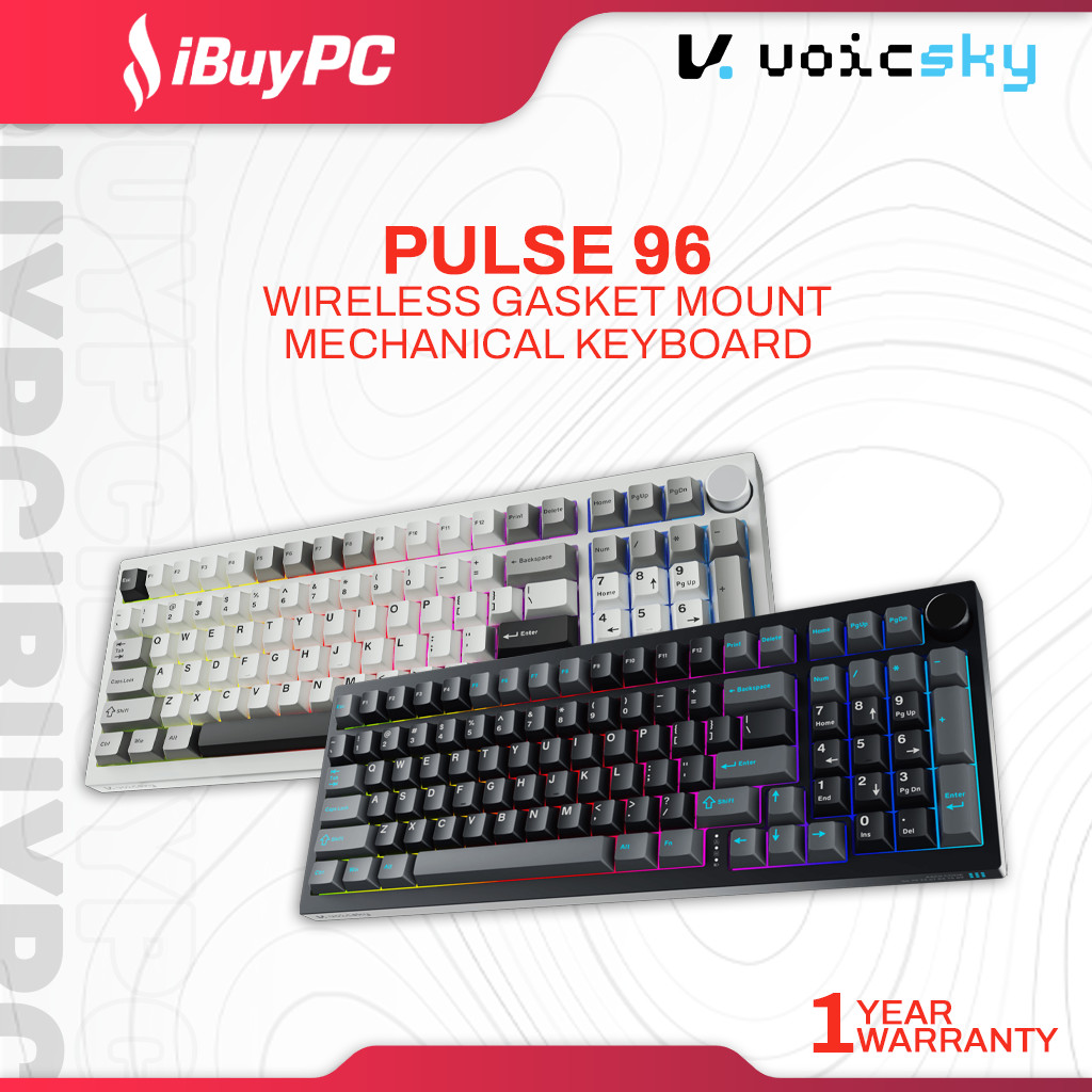VOICSKY PULSE 96 Wireless Mechanical Keyboard ( Dark / Carbon) Image