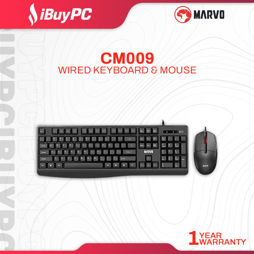 Marvo CM009 Wired Keyboard & Mouse Combo Image