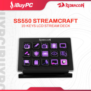 Redragon SS550 Streamcraft Customizable 15-Keys LCD Stream Deck